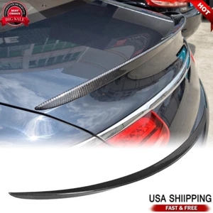 For Mercedes W217 C217 S63 S65 Coupe 2014-18 Real Carbon Rear Trunk Spoiler Wing - Foto 1 di 12