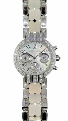 Reloj Harry Winston Premier Cronógrafo 32mm Diamante Oro 18k Modelo 200UCQ32W Foto 1 de 4