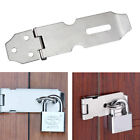 2x Stainless Steel Safety Hasp Staple Gate Shed Door Padlock Flat Lock Latch