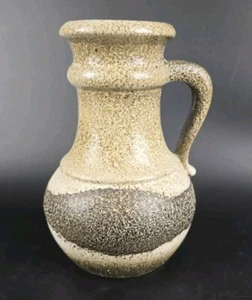 Mid Century Scheurich Keramik Vase - 491 / 18 cm - Henkelkrug - 1970er - Imagen 1 de 4