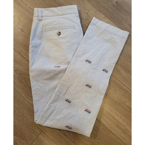 Neu 32x32 Weinberg Reben Breaker Hose Patrotic blau Streifen Wal Stickerei - Bild 1 von 6