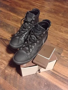 Louis Vuitton scarpe da ginnastica alte uomo nere grafite taglia 11 - Foto 1 di 11
