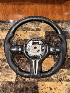 BMW M Performance Full Gloss Carbon Steering Wheel - F80 F82 F30 F32 M3 M4 - Bild 1 von 6