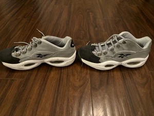 Zapatos de baloncesto Reebok Question gris y negro de gamuza talla 10,5 para hombre - Imagen 1 de 19