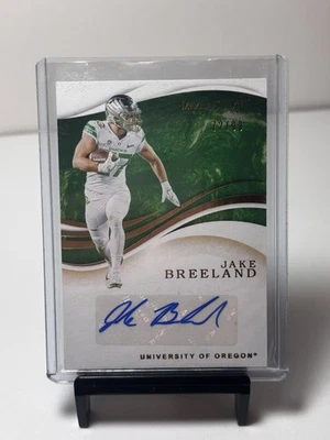 Jake Breeland 2020 Panini Immaculate Collegiate RC Auto 72/99 - Oregon - Image 1 of 2