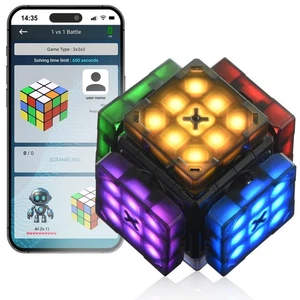 Connect | AI Robot Cube & Smart Cube, Self Scrambling STEM Cube with 10 Puzzl... - Picture 1 of 9