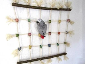 Papageienspielzeug PAPAGEIEN KLETTERN ETZ 80 x 80cm, Naturholz, Sisal ***Wow** - Bild 1 von 2