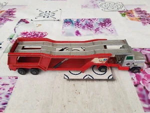 K-48 Matchbox Superkings K-10 Car Transporter rosso/argento - Foto 1 di 5