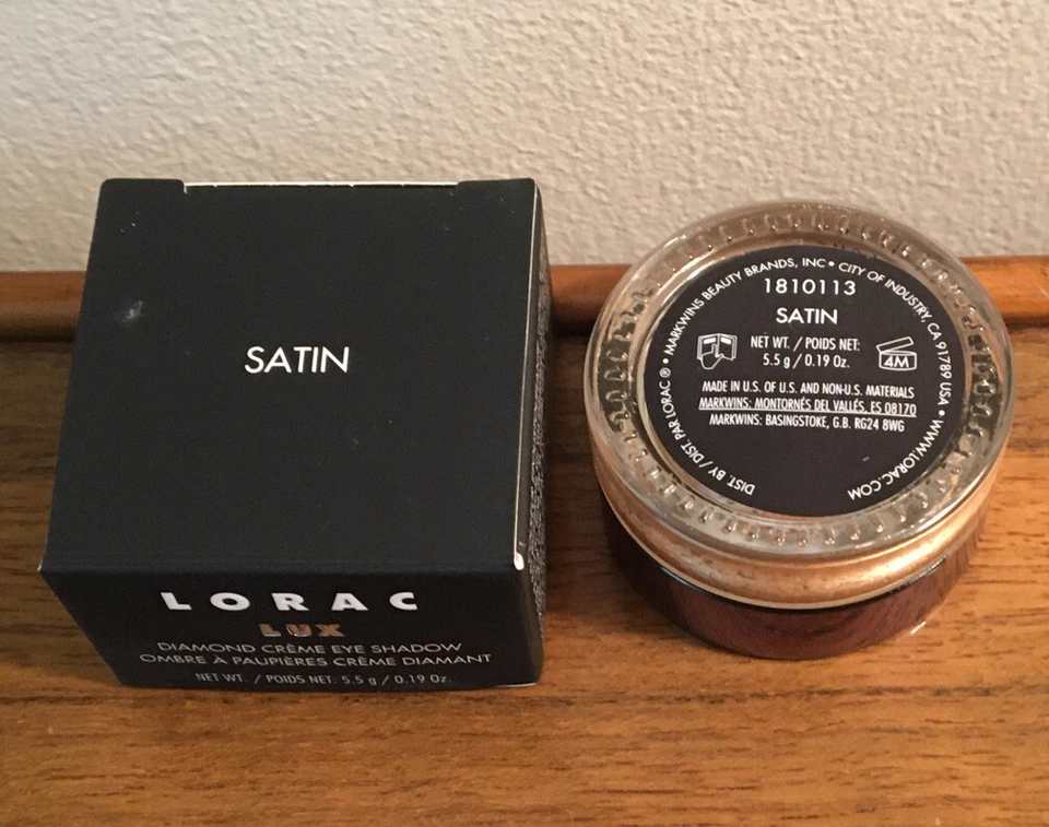 LORAC LUX Diamond Creme Cream Eyeshadow SATIN 0.11oz 3.5g FULL SIZE NIB SEALED - Image 1 of 4