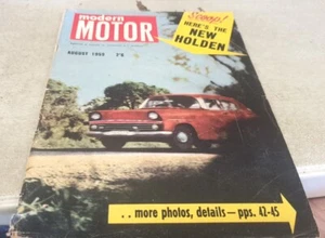 Aug 1959 MODERN MOTOR Magazine FB HOLDEN Chev MGA TWIN CAM Royal Floride - Bild 1 von 9