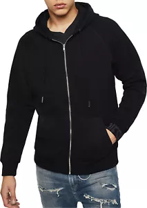 Diesel Herren "S-Ergey" Sweatjacke Kapuzenjacke mit Waffelprint Schwarz - Bild 1 von 3