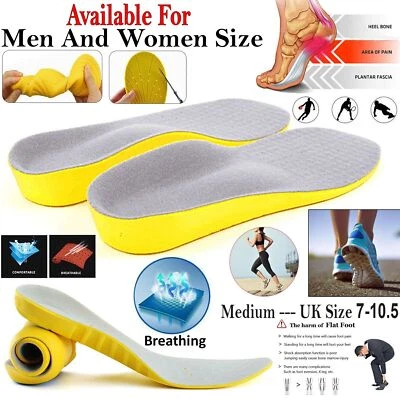 LOCASO MEMORY FOAM UNISEX ORTHOPAEDIC SHOE PADS TRAINER FOOT FEET COMFORT SOFT INSOLES