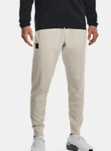 Pantaloni Under Armour UA Fleece AF Storm $80 1373855-110 Summit bianchi da uomo taglia XXL - Foto 1 di 5