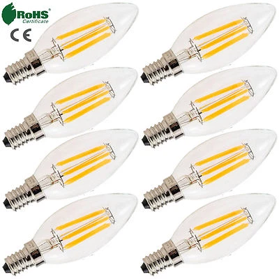 Dimmable E14 2W 4W 6W Vintage Retro LED Lights Bulb COB Filament Edison Lamp RH - Image 1 of 4