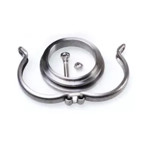 Stainless V-Band Flange Adapter Ring + Clamp For Kinugawa TD05H 6cm Turbine Hsg - Picture 1 of 4