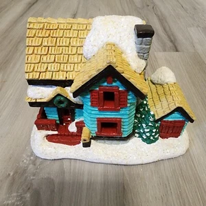 California Creations Christmas Village Christmas House With Garage EUC - Picture 1 of 10
