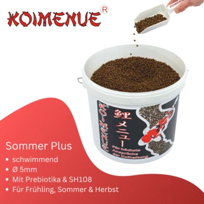 "KOIMENUE® Sommer Plus Koi Futter – Optimale Ernährung für den Sommer