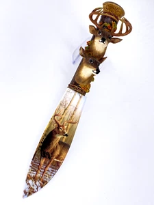 Bradford Exchange Knife Edge Of The Wild 3D Buck Ltd Ed VTG Decorative Deer RARE - Picture 1 of 7