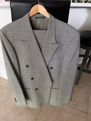 Abrigo deportivo Brandini doble botonadura para hombre talla 42 tweed 100 % lana virgen Foto 1 de 4