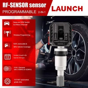 LAUNCH LTR-05 RF Sensor 315MHz & 433MHz Tire TPMS Sensor Metal & Rubber - Picture 1 of 21