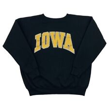 Vintage H. Wolf & Sons University Of Iowa Graphic Sweatshirt Large U.S.A. Black