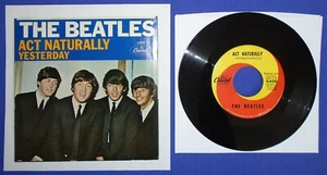 Beatles Picture Sleeve 45 RPM Vinyl Single Yesterday 1965 NICE No Reserve - Bild 1 von 4