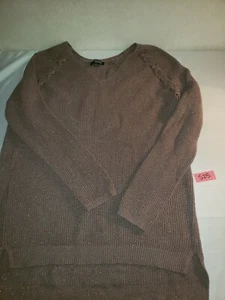 A.n.a. Pullover Größe L Langarm braun Glitzer - Bild 1 von 6
