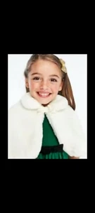 Gymboree Girls Faux Fur Cape - Family Celebrations. Choose Size - Picture 1 of 7