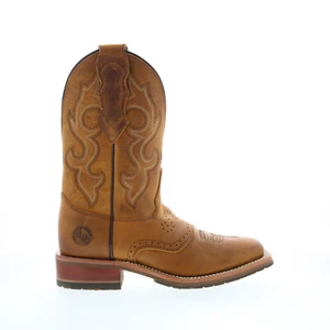 Double H Durant Square Toe Roper 11" DH8560 Mens Brown Cowboy Western Boots 8.5 - Picture 1 of 8