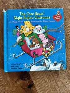 The Care Bears Night Before Christmas Book Peggy Kahn American Greetings 1985 - Picture 1 of 3