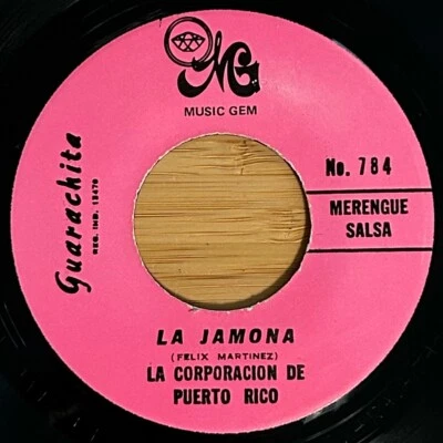 CORPORACION DE PUERTO RICO, Rare! 45 "La Jamona" Music Gem, Merengue, Salsa - Image 1 of 3