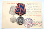 Médaille soviétique URSS 50 ans de police signée général de police, 3ème...