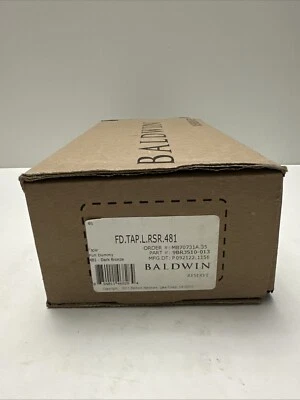 Baldwin FDTAPRSR481  Reserve Full Dummy Lockset x Taper with Rustic Square Rose  - Image 1 of 4