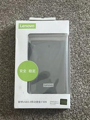 BRAND NEWOriginal Lenovo F309 2TB USB 3.0 External Hard Drive Disk For PC Laptop - Image 1 of 4