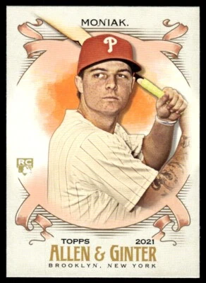 2021 Topps Allen & Ginter Mickey Moniak Rookie Philadelphia Phillies #213 R64 - Image 1 of 2
