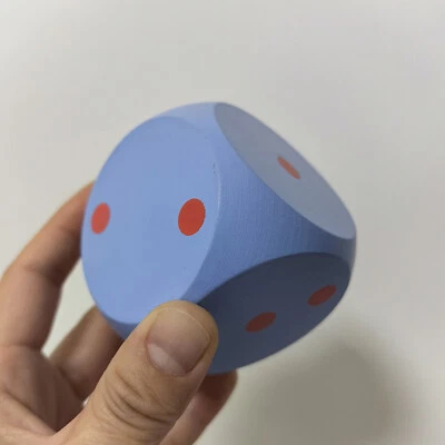 Dados lisos de madera extra grandes dados de madera 30,40,50,60,80 mm para juegos y juegos Foto 1 de 4