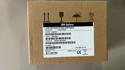IBM 00AD075 00AD076 00AD079 00AD077 1.2TB 10K 6G 2.5" G2HS SFF SAS Hard Drive US - Image 1 of 4