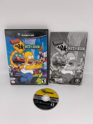 THE SIMPSONS HIT & RUN Nintendo GameCube NGC CIB Complete Box Manual Tested - Image 1 of 4