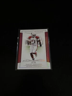 2018 Panini National Treasures DAVID JOHNSON /25 card #6 Arizona Cardinals - Image 1 of 2