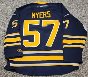 Buffalo Sabres Tyler Myers Blue Hockey Jersey NHL Reebok Men’s Small - Picture 1 of 3