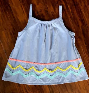 NEU Gymboree leichtes Denim Tanktop Mädchen 6/7 - Bild 1 von 3