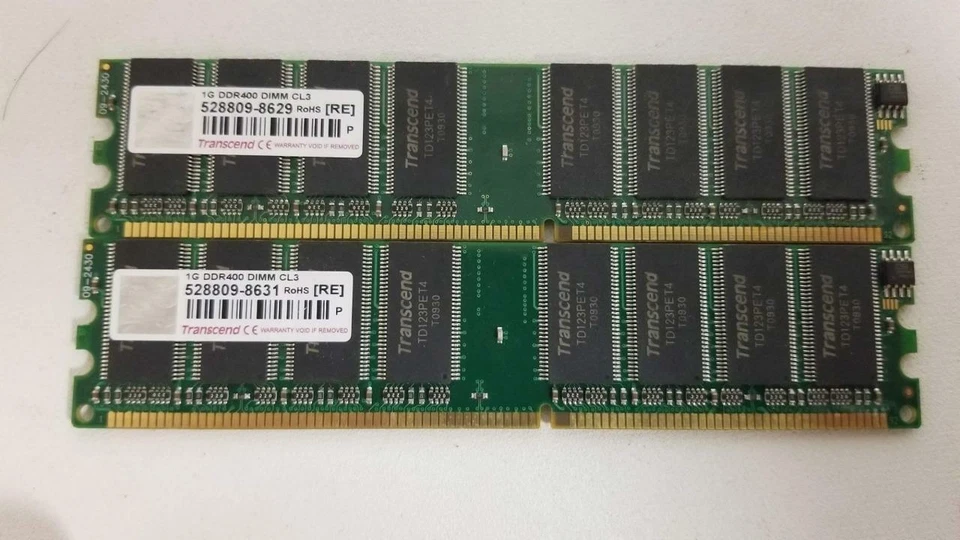 Transcend CL3 2GB DDR400 DIMM RAM - Image 1 of 1
