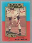 Mickey Mantle Baseball Immortals Ml Baseball Card #145