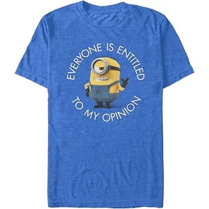 Despicable Me Minion "Everyone is Entitled to My Opinion" Men's T-Shirt - NWT - Picture 1 of 4