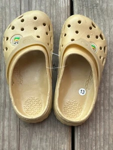 Rubber Clogs, Unisex Toddlers Size 13, Beige - Picture 1 of 6