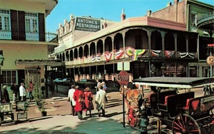 Postkarte Antoine's, eines der besten Restaurants von New Orleans, Louisiana Vintage - Bild 1 von 2