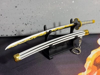 Mini espada japonesa Katana Samurai - Suporte para chaveiro lâmina ZENITSU NICHIRIN - Imagem 1 de 4