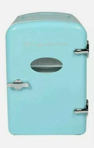 New Frigidaire Portable Retro XL 6-Can - Skincare Mini Fridge EFMIS129 Blue - Picture 1 of 2