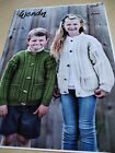 Wendy Knitting Pattern 5949. Children's Cable Panel Cardigans. Aran 22-32" Chest