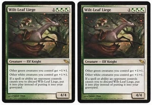 Wilt-Leaf Liege x2 2x 2008 Shadowmoor Multi-Color Rare Creature MTG NM AZ1 - Picture 1 of 2